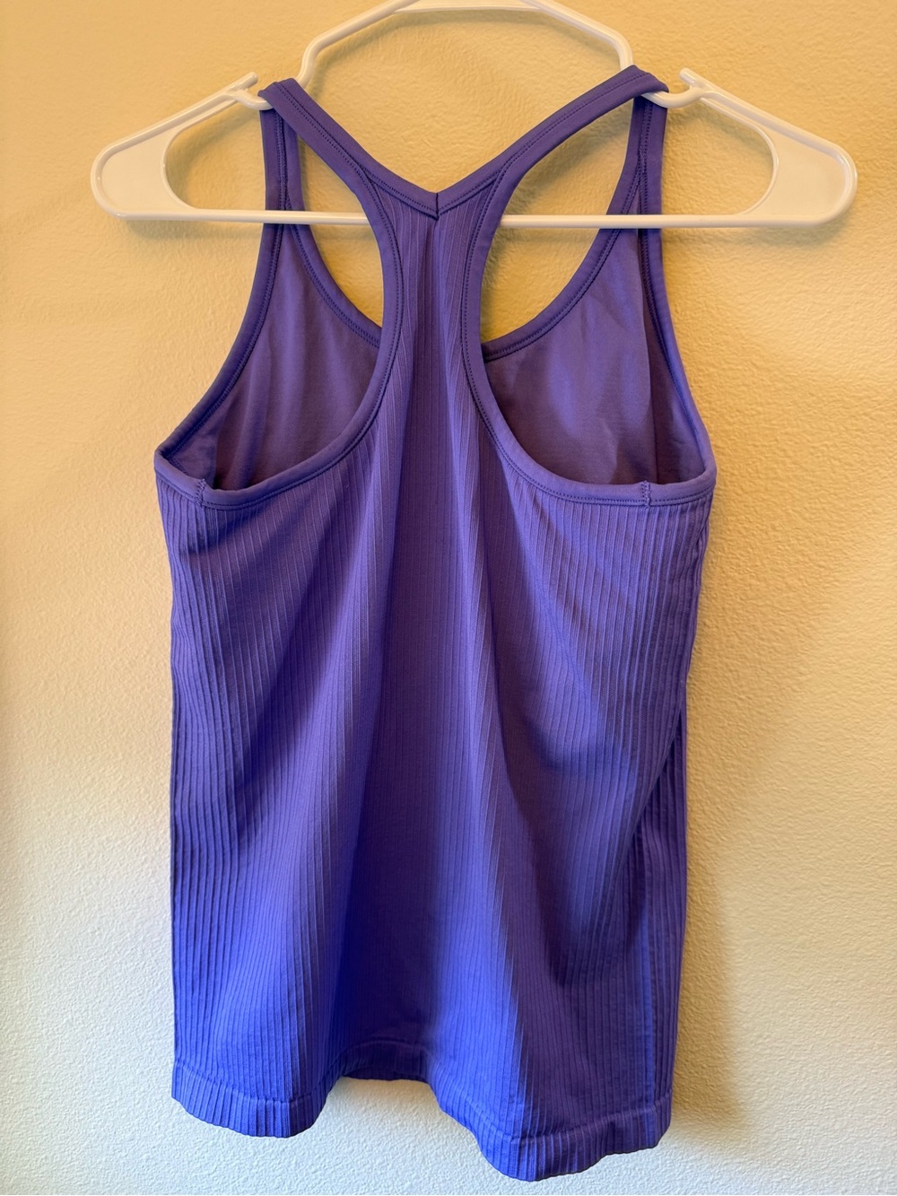 Purple Ribbed Racerback Tank Top - Women - Picture 2 of 3